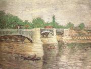Vincent Van Gogh The Seine with the Pont de la Grande Jatte (nn04) USA oil painting artist